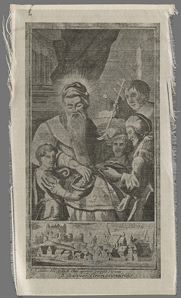 Müller – Sv. Ján Almužník a pohľad na Bratislavu z juhu v 18. storočí 