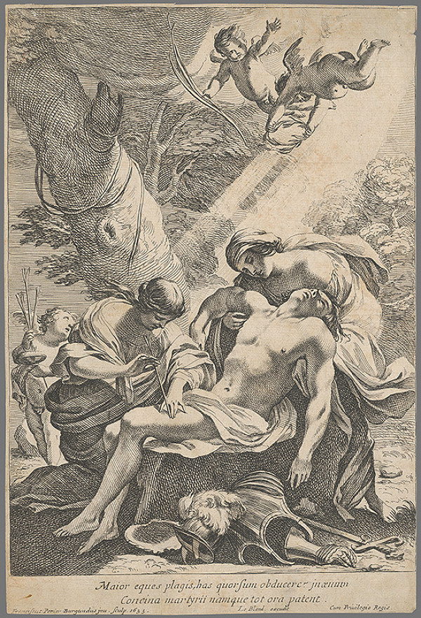 Francois Perrier, Jean Le Blond – Sv. Irena ošetruje sv. Sebastiána 