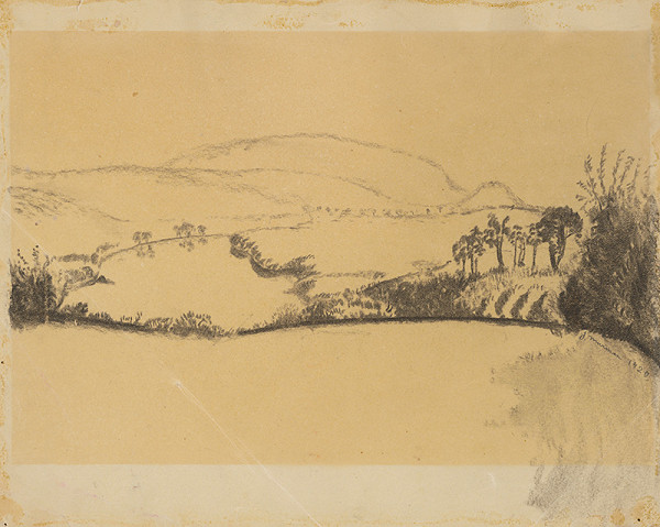 Jozef Arpád Murmann – Pohľad na bratislavskú krajinu od Bôrika 