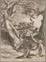 Pieter Jansz. Saenredam, Abraham Bloemaert – Prorok Eliáš pri potoku Kerit 