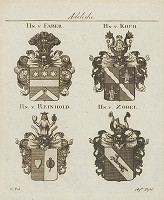 Stredoeurópsky grafik z 18. storočia – Skupina erbov 