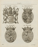 Stredoeurópsky grafik z 18. storočia – Skupina erbov 