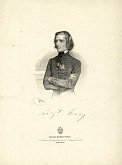 Joseph Kriehuber – Portrét Franza Liszta 