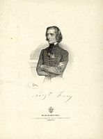 Joseph Kriehuber – Portrét Franza Liszta 