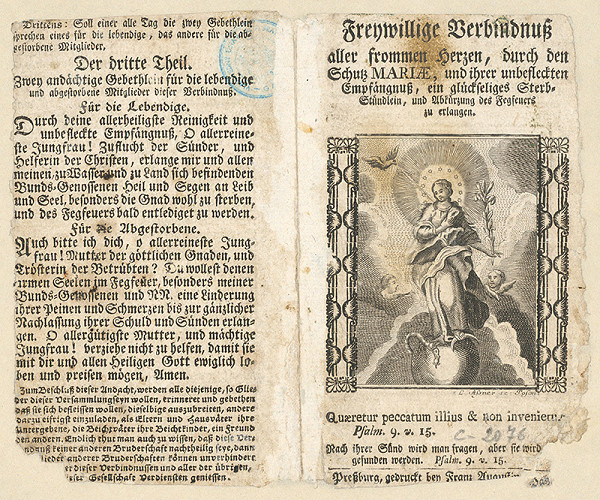 Leonard Assner, Franz Augustin Patzko – Mária Immaculata