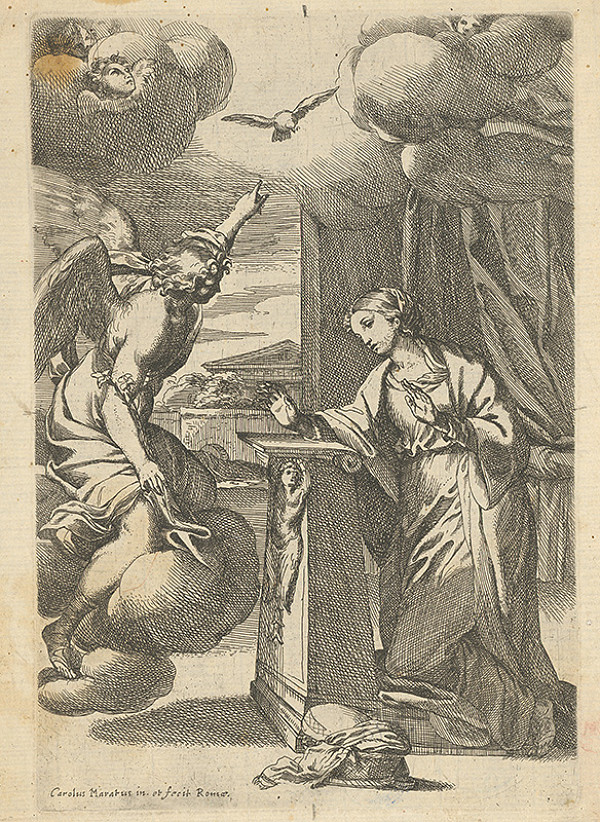 Carlo Maratti – Zvestovanie Panne Márii 