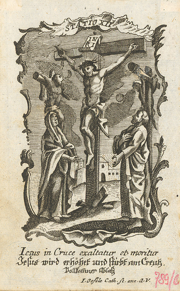 Franz Ignaz Oefele – Ježiš na kríži zomiera 