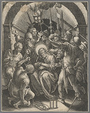 Stredoeurópsky grafik zo 16. storočia, Jan van der Straet – Posmievanie Krista 
