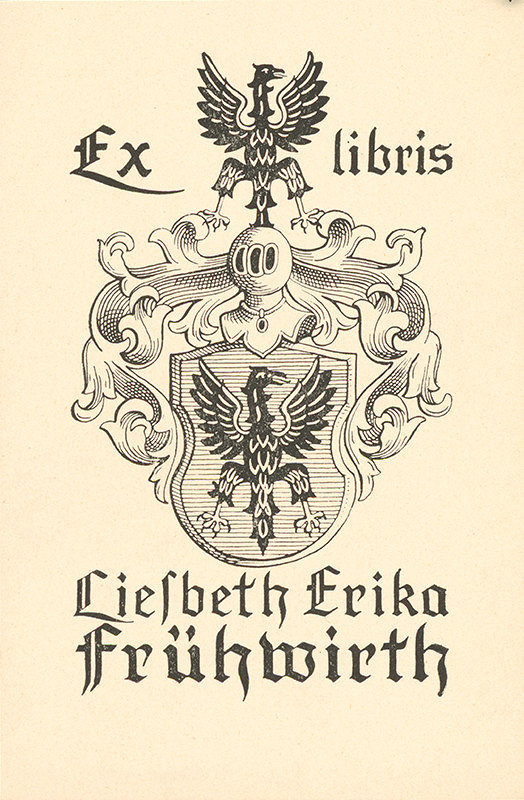 Karol Frech – Ex libris Liesbeth Erika Frühwirth 