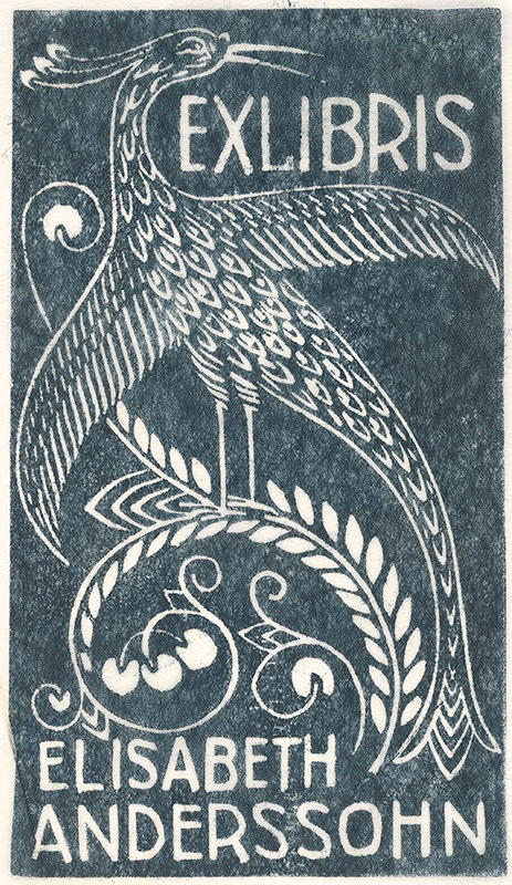 Karol Frech – Ex libris Elisabeth Anderssohn 