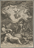 Abraham Blomaert, Crispijn de Passe st. – Zvestovanie pastierom 