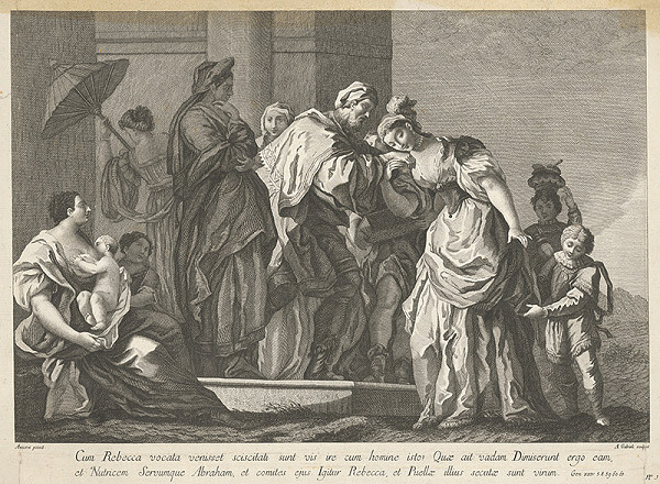 Amadeo Gabrielli, Jacopo Amigoni – Rebeka a služobník Abrahámov 