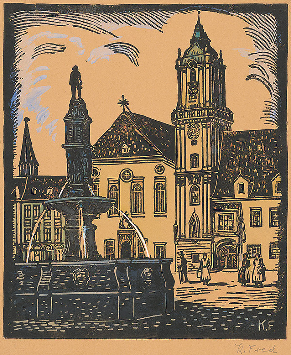 Karol Frech – Hlavné námestie v Bratislave 