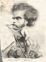 Francúzsky grafik z polovice 19. storočia – Karikatúra návrhára 