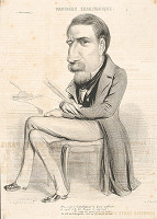 Francúzsky grafik z polovice 19. storočia – Novinár 