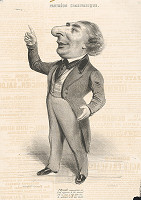 Francúzsky grafik z polovice 19. storočia – Karikatúra herca 