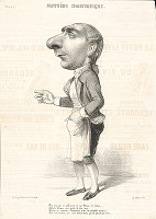 Francúzsky grafik z polovice 19. storočia – Herec 