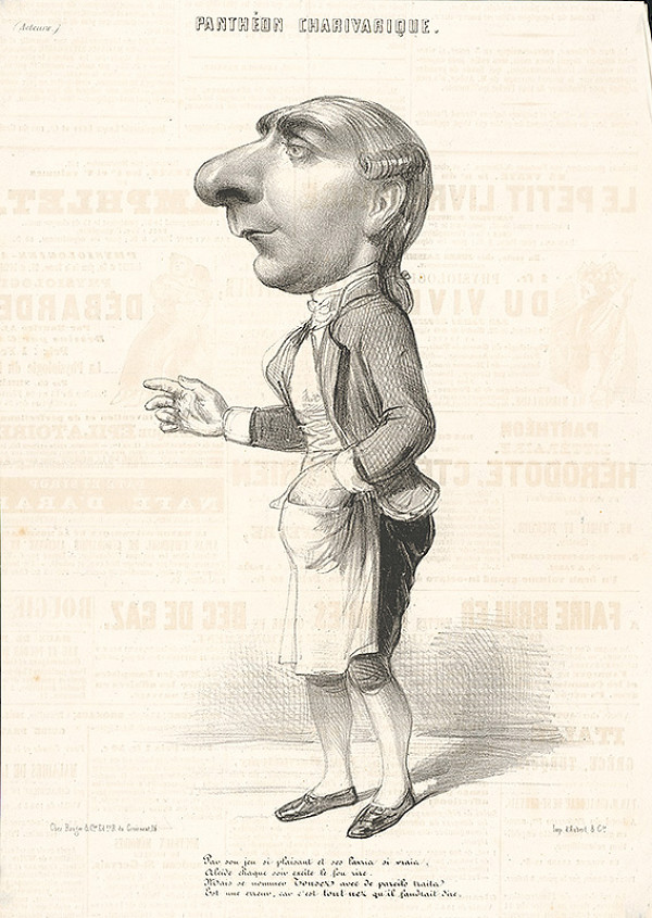 Francúzsky grafik z polovice 19. storočia – Herec 