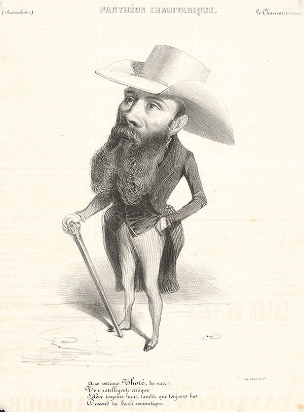 Francúzsky grafik z polovice 19. storočia – Novinár 