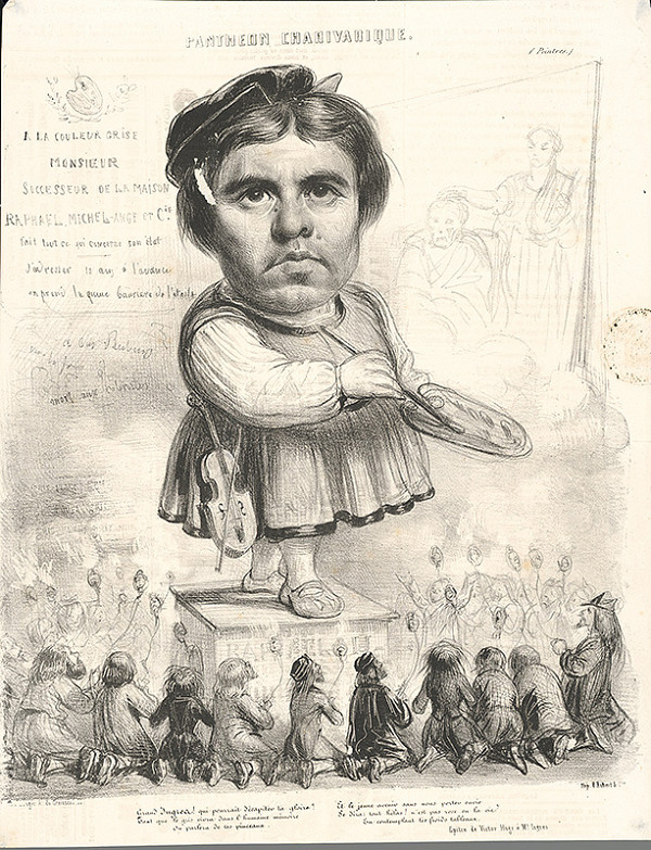 Francúzsky grafik z polovice 19. storočia – Maliar 