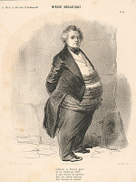 Francúzsky grafik z polovice 19. storočia – Žartovné zrkadlo 