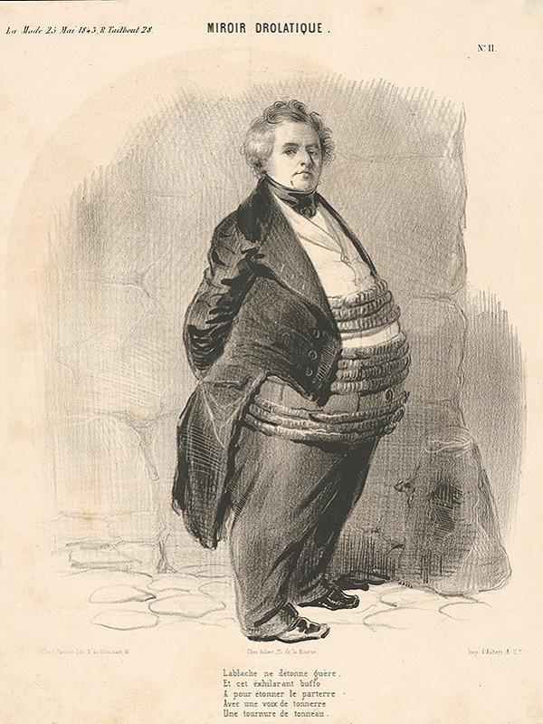 Francúzsky grafik z polovice 19. storočia – Žartovné zrkadlo 