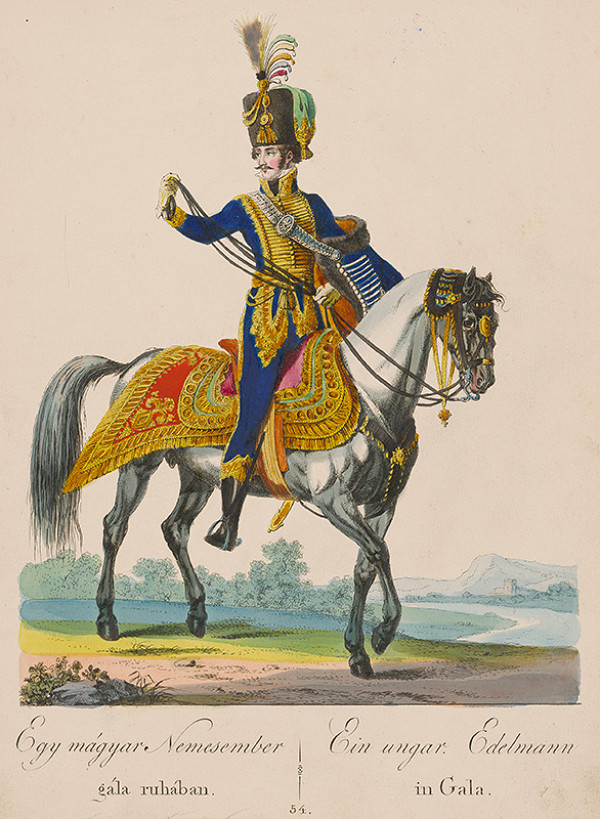 Stredoeurópsky grafik z 19. storočia – Maďarský šľachtic 