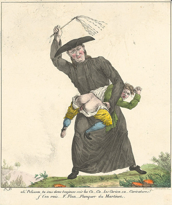 Francúzsky grafik z polovice 19. storočia – Výchovná lekcia 