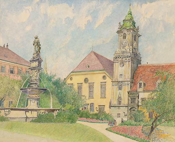 Slovenský grafik z 20. storočia – Námestie 4.apríla v Bratislave 