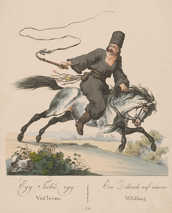 Stredoeurópsky grafik z 19. storočia – Pastier koní 