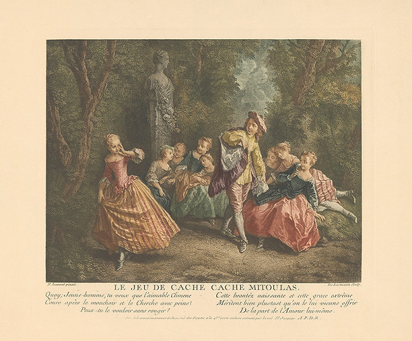 Nicolas de Larmessin, N. Lancret – Žánrový výjav 