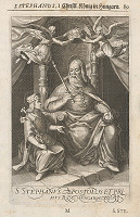 Stredoeurópsky grafik zo 17. storočia – Štefan I. prvý uhorský kráľ 