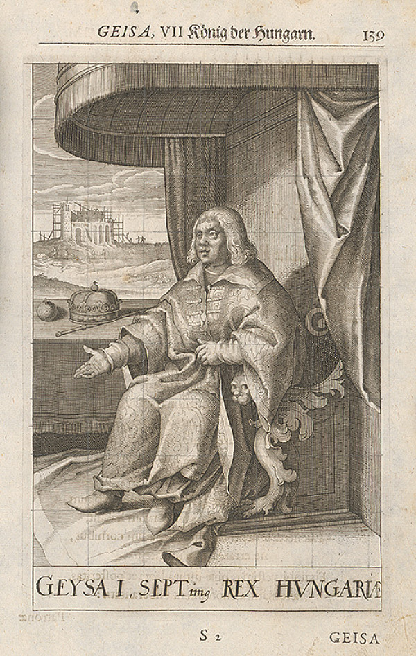 Stredoeurópsky grafik zo 17. storočia – Portrét Geisa, VII König der Hungarn 