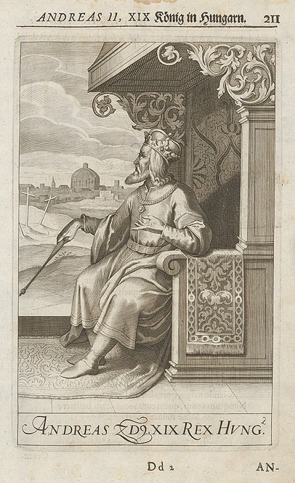 Stredoeurópsky grafik zo 17. storočia – Andreas II. XIX König in Hungarn 