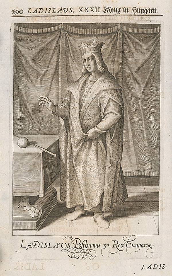 Stredoeurópsky grafik zo 17. storočia – Portrét Ladislava Pohrobka Habsburského 