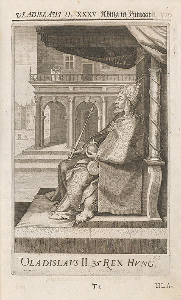 Stredoeurópsky grafik zo 17. storočia – Portrét Vladislava II. Jagelovského