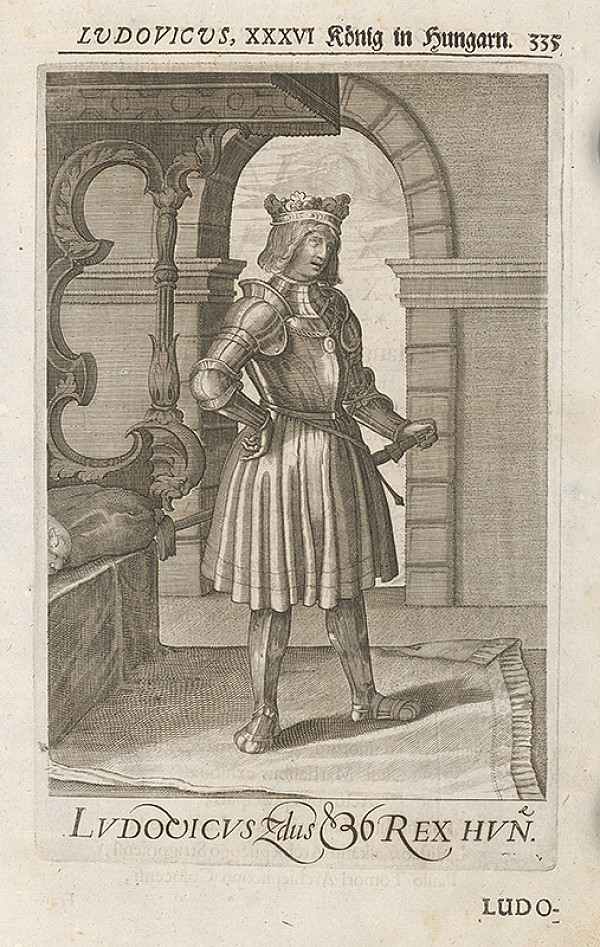 Stredoeurópsky grafik zo 17. storočia – Ludovicus, XXXVI König in Hungarn 