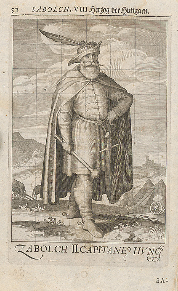 Stredoeurópsky grafik zo 17. storočia – Uhorský vládca Sabolč 