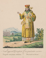Stredoeurópsky grafik z 19. storočia – Biskup v omšovom rúchu 
