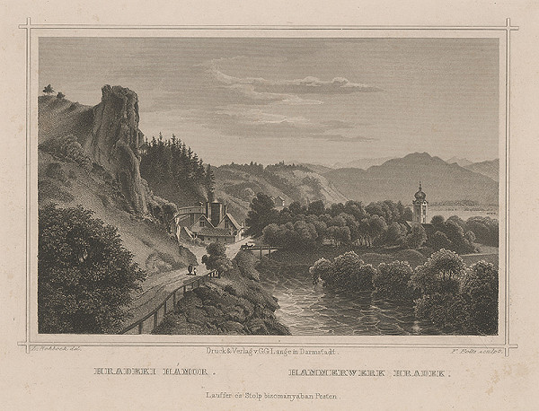 Ludwig Rohbock, Philipp von Foltz – Pohľad na Liptovský Hrádok 