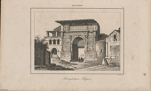 Adolf Gnauth – Triumfálny oblúk cisára Trajána v Benevente 