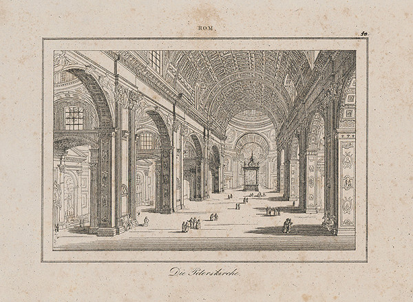 Taliansky autor z 2. polovice 19. storočia – Chrám sv. Petra v Ríme 