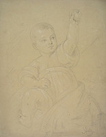 Moritz Stitz – Dieťa s jablkom v ruke 