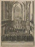 Johann Andreas Pfeffel, Christian Engelbrecht, Johann Cyriak Hackhofer – Slávnostné Te Deum v Dvorskej kaplnke pri príležitosti Oslavy následníka Karola VI. 