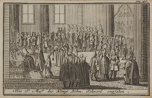 Nemecký grafik z 1. polovice 18. storočia – Korunovačný výjav III. 