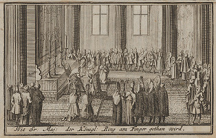 Nemecký grafik z 1. polovice 18. storočia – Korunovačný výjav IV. 