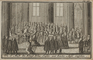 Nemecký grafik z 1. polovice 18. storočia – Korunovačný výjav V. 