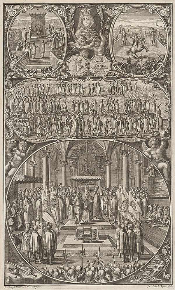 Johann Ulrich Krauss, Johann Josef Waldmann – Korunovácia Jozefa I. v Bratislave 