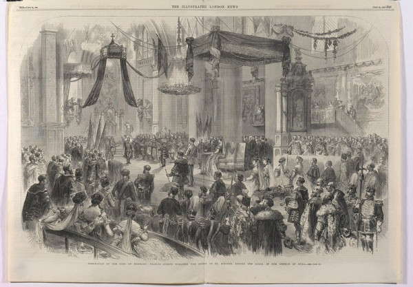 M. Jackson, Stredoeurópsky rytec – Korunovácia Františka Jozefa I. za Uhorského kráľa v Budapešti. Prísaha v Dóme v Bude.