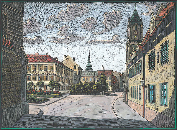 Karol Frech – Hlavné námestie v Bratislave 